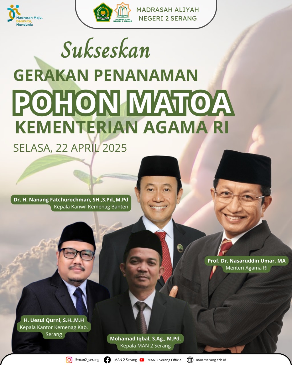 SUKSESKAN GERAKAN PENANAMAN POHON MATOA KEMENTERIAN AGAMA RI